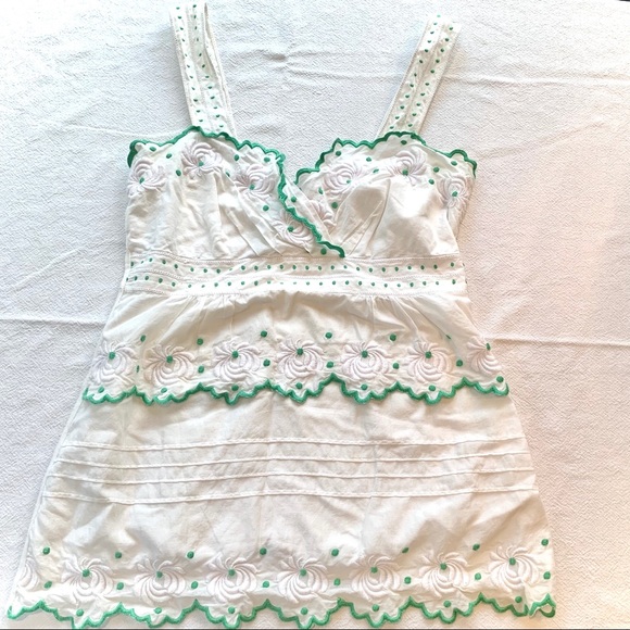 Anthropologie Lu Lu Lamé tiered-front strapped top - Picture 3 of 10